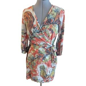 Anthropologie Multicolor Wrap Dress